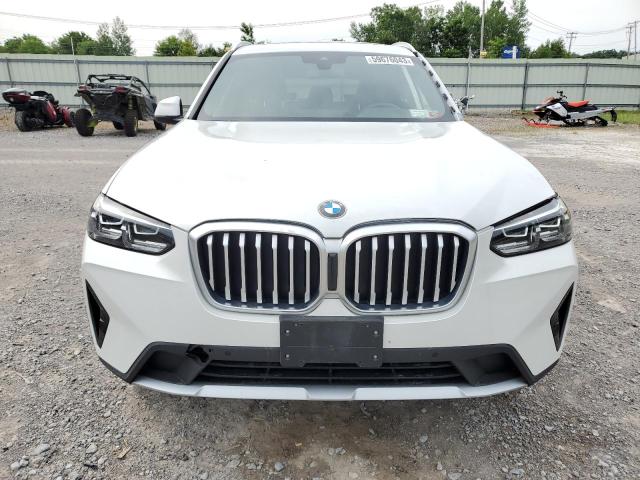 5UX53DP02N9L97805 - 2022 BMW X3 XDRIVE30I WHITE photo 5