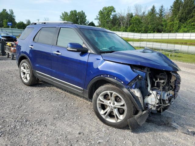 1FM5K8F81FGA56326 - 2015 FORD EXPLORER LIMITED BLUE photo 4