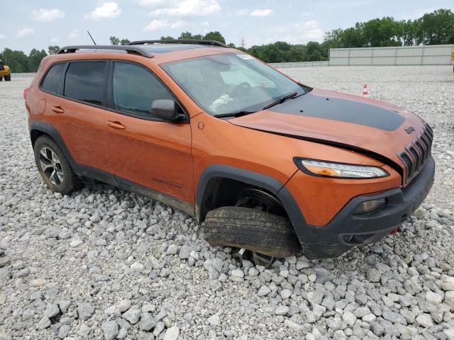 1C4PJMBS7FW699120 - 2015 JEEP CHEROKEE TRAILHAWK ORANGE photo 4