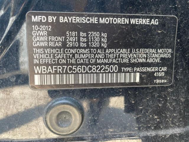 WBAFR7C56DC822500 - 2013 BMW 535 I BLACK photo 10