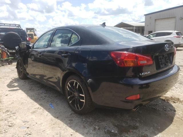 JTHCK262775015313 - 2007 LEXUS IS 250 BLACK photo 2