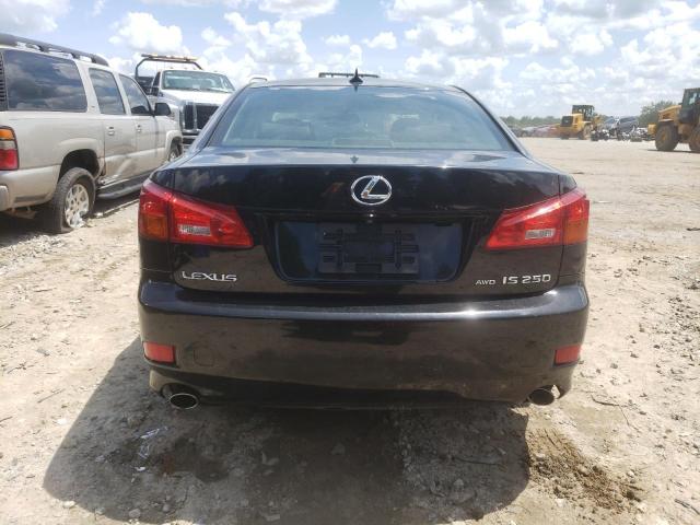 JTHCK262775015313 - 2007 LEXUS IS 250 BLACK photo 6