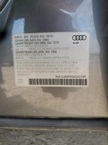 WA1L2AFP5GA042745 - 2016 AUDI Q5 PREMIUM PLUS 银色 照片 12