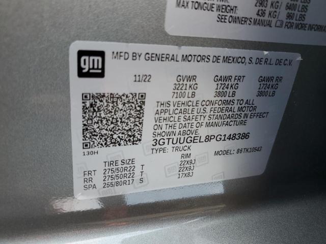 3GTUUGEL8PG148386 - 2023 GMC SIERRA K1500 DENALI GRAY photo 14