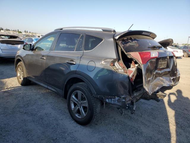 JTMWFREV0FD070164 - 2015 TOYOTA RAV4 XLE GRAY photo 2