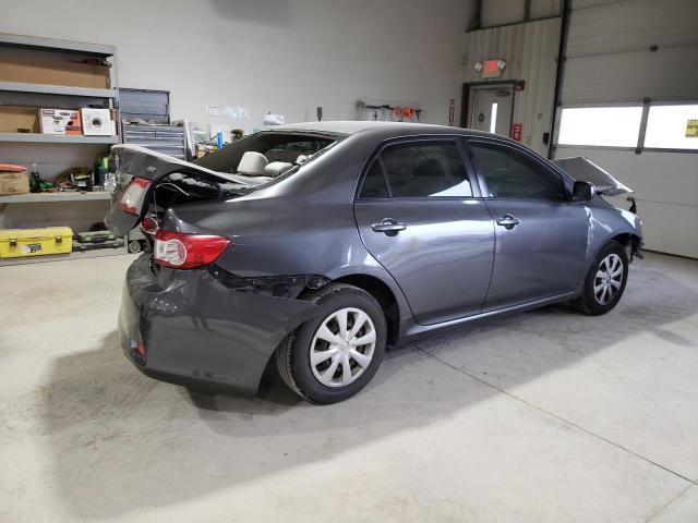 JTDBU4EE0B9146177 - 2011 TOYOTA COROLLA BASE GRAY photo 3