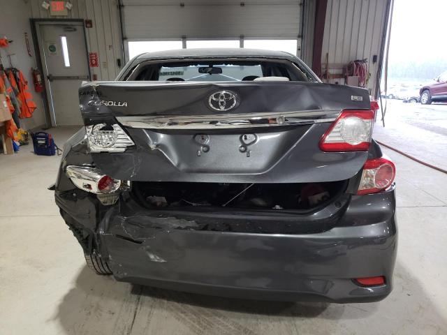 JTDBU4EE0B9146177 - 2011 TOYOTA COROLLA BASE GRAY photo 6