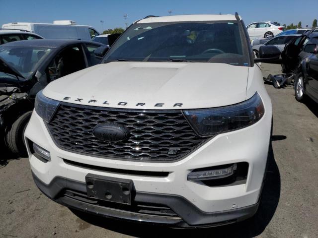 1FM5K8GCXLGA17670 - 2020 FORD EXPLORER ST WHITE photo 5