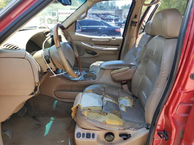 5LMPU28A2XLJ18967 - 1999 LINCOLN NAVIGATOR წითელი ფოტო 7
