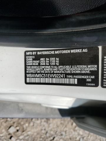 WBAVM5C51EVV92241 - 2014 BMW X1 XDRIVE35I WHITE photo 13