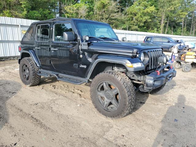 1C4HJXEG0JW132608 - 2018 JEEP WRANGLER U SAHARA Սև լուսանկար 4