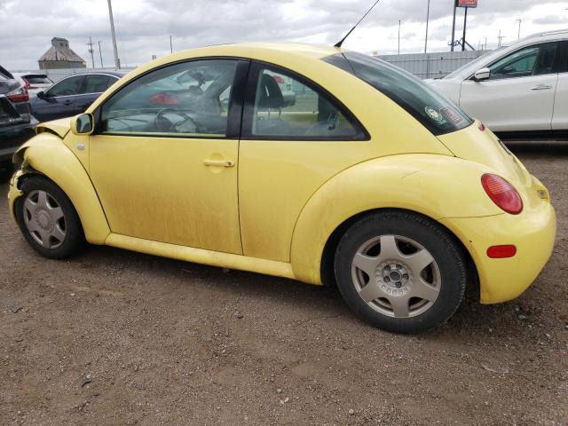 3VWCB21C61M444538 - 2001 VOLKSWAGEN NEW BEETLE GLS YELLOW photo 2