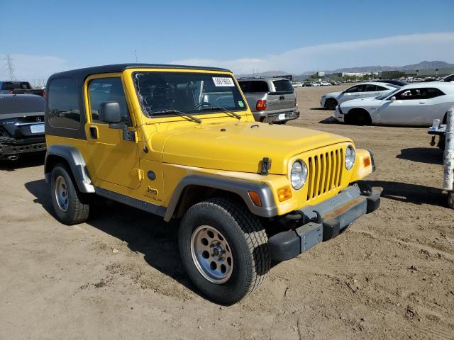 1J4FA39S34P796490 - 2004 JEEP WRANGLER X YELLOW photo 4