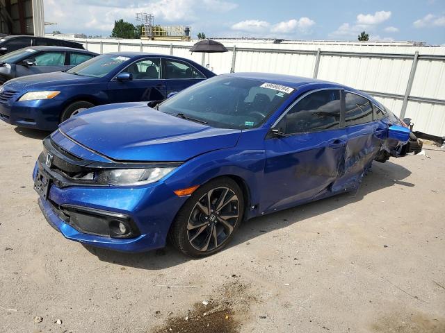 2HGFC2F88LH527649 - 2020 HONDA CIVIC SPORT BLUE photo 1