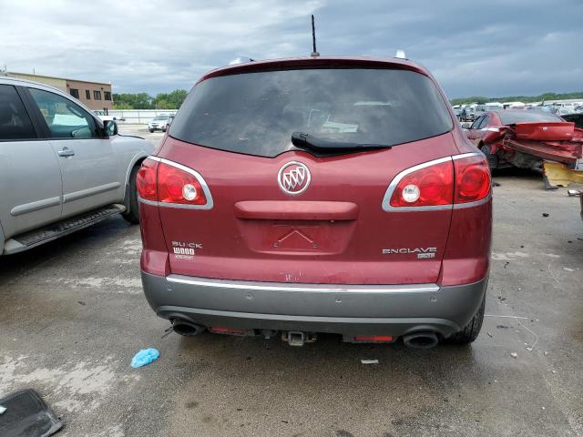 5GALRBED5AJ152377 - 2010 BUICK ENCLAVE CXL RED photo 6