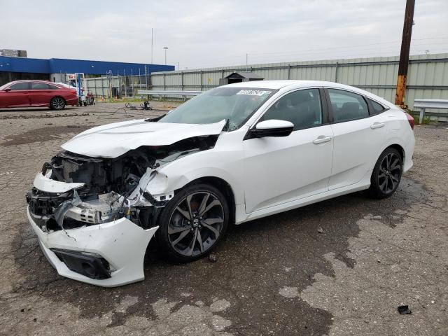 2HGFC2F85KH522875 - 2019 HONDA CIVIC SPORT WHITE photo 1