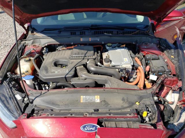 3FA6P0SU7FR256270 - 2015 FORD FUSION TITANIUM PHEV BURGUNDY photo 11