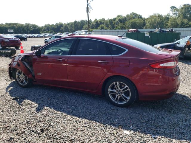 3FA6P0SU7FR256270 - 2015 FORD FUSION TITANIUM PHEV BURGUNDY photo 2