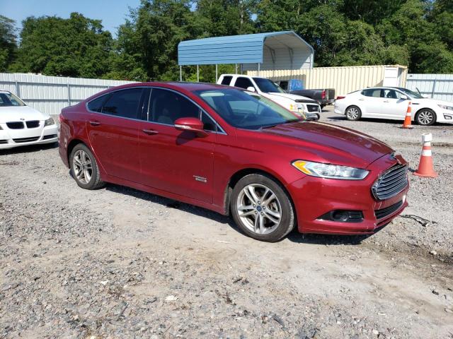 3FA6P0SU7FR256270 - 2015 FORD FUSION TITANIUM PHEV BURGUNDY photo 4