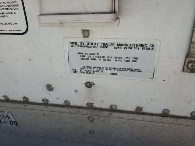 1UYVS2537GU452109 - 2016 UTILITY TRAILER WHITE photo 10