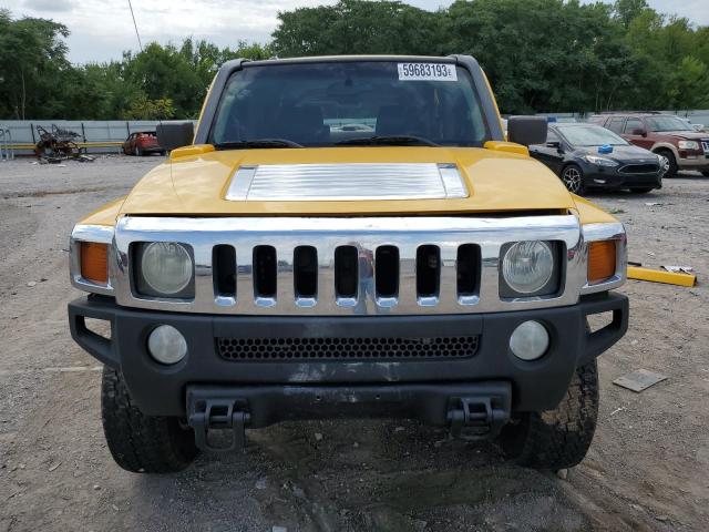 5GTDN13E878147624 - 2007 HUMMER H3 YELLOW photo 5