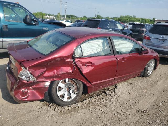 19XFA1F59BE000735 - 2011 HONDA CIVIC LX BURGUNDY photo 3