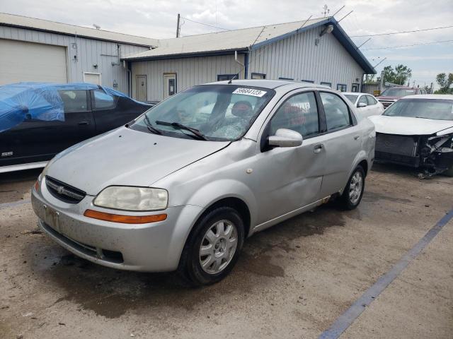 KL1TD52605B361683 - 2005 CHEVROLET AVEO BASE SILVER photo 1