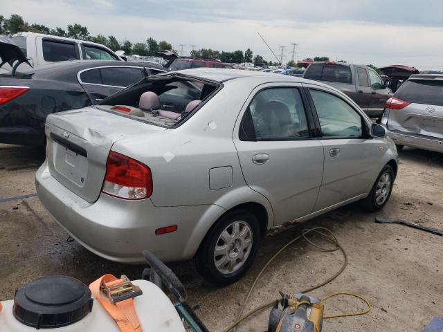 KL1TD52605B361683 - 2005 CHEVROLET AVEO BASE SILVER photo 3