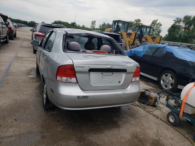 KL1TD52605B361683 - 2005 CHEVROLET AVEO BASE SILVER photo 6