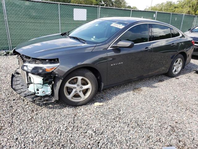 1G1ZB5STXJF163414 - 2018 CHEVROLET MALIBU LS BLACK photo 1