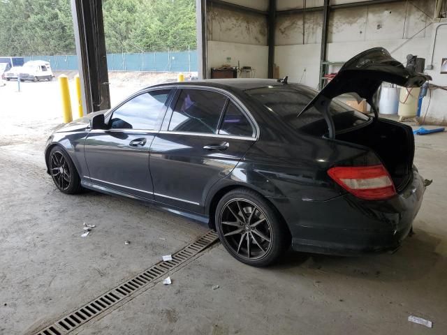 WDDGF56X29R057605 - 2009 MERCEDES-BENZ C 350 BLACK photo 2