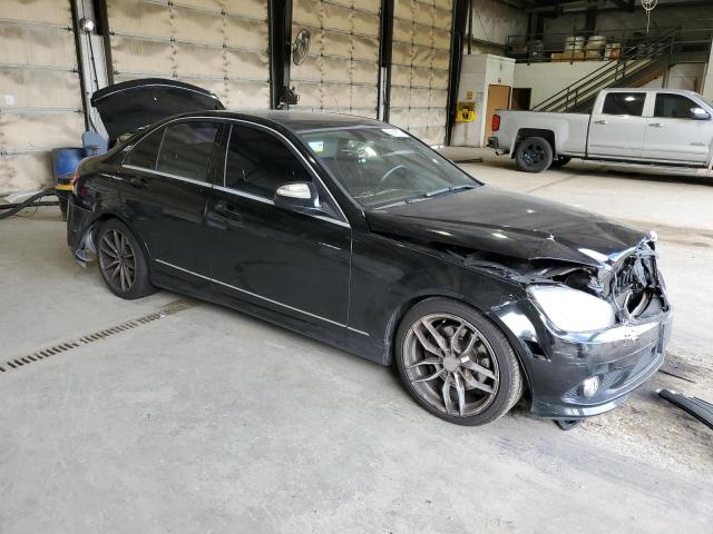 WDDGF56X29R057605 - 2009 MERCEDES-BENZ C 350 BLACK photo 4