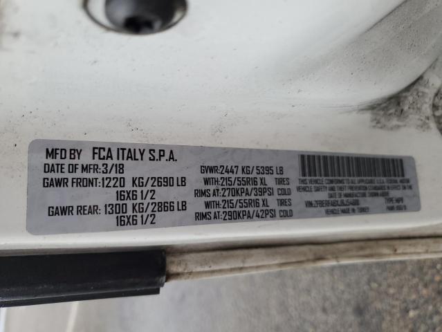 ZFBERFABXJ6J54618 - 2018 RAM PROMASTER თეთრი ფოტო 13