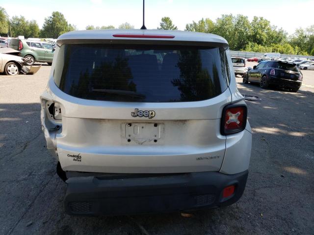 ZACCJAAT0GPE33864 - 2016 JEEP RENEGADE SPORT SILVER photo 6