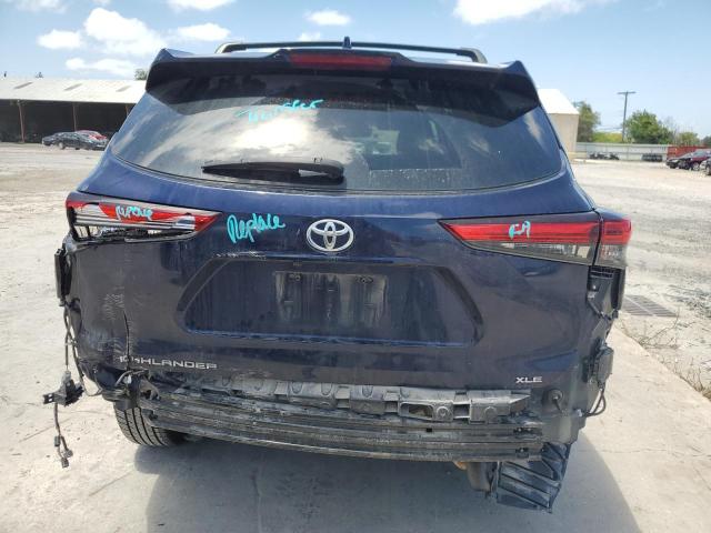 5TDGZRAH8LS004683 - 2020 TOYOTA HIGHLANDER XLE Mavi foto 6