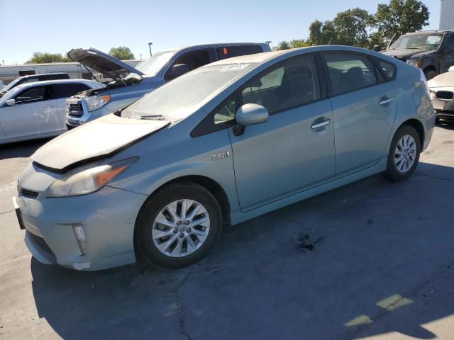 JTDKN3DPXD3033000 - 2013 TOYOTA PRIUS PLUG GREEN photo 1