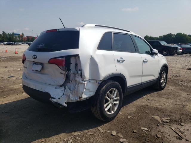 5XYKT3A67EG535686 - 2014 KIA SORENTO LX WHITE photo 3