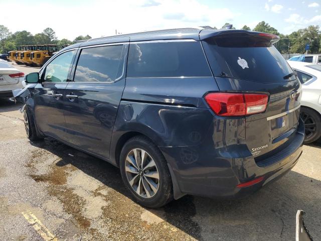 KNDMC5C16F6065662 - 2015 KIA SEDONA EX BLUE photo 2