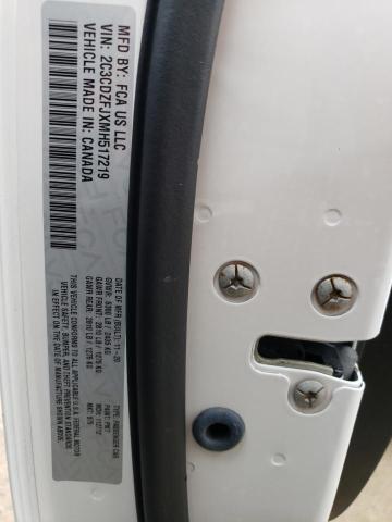 2C3CDZFJXMH517219 - 2021 DODGE CHALLENGER R/T SCAT PACK WHITE photo 12