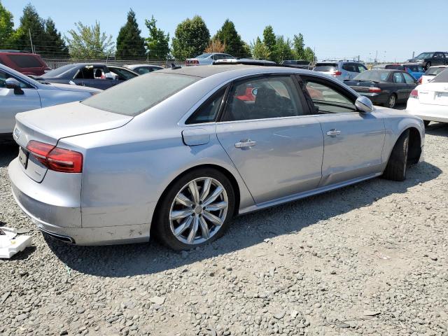 WAU44AFD8HN012978 - 2017 AUDI A8 L QUATTRO SILVER photo 3