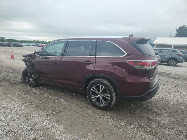 5TDKKRFHXGS157837 - 2016 TOYOTA HIGHLANDER XLE 栗色 照片 2