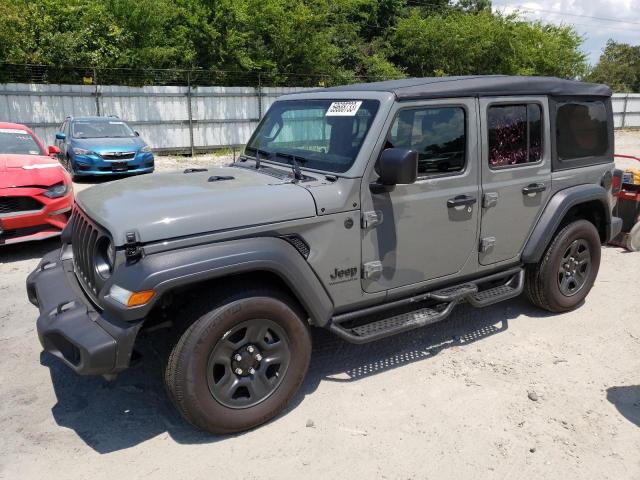 1C4HJXDG9PW638982 - 2023 JEEP WRANGLER SPORT GRAY photo 1