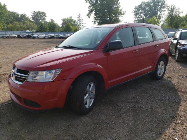 3C4PDCABXDT561688 - 2013 DODGE JOURNEY SE RED photo 1