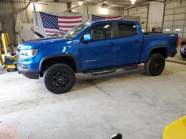 1GCGTEEN3M1217677 - 2021 CHEVROLET COLORADO ZR2 BLUE photo 1