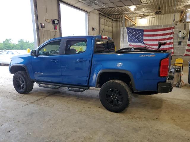1GCGTEEN3M1217677 - 2021 CHEVROLET COLORADO ZR2 BLUE photo 2