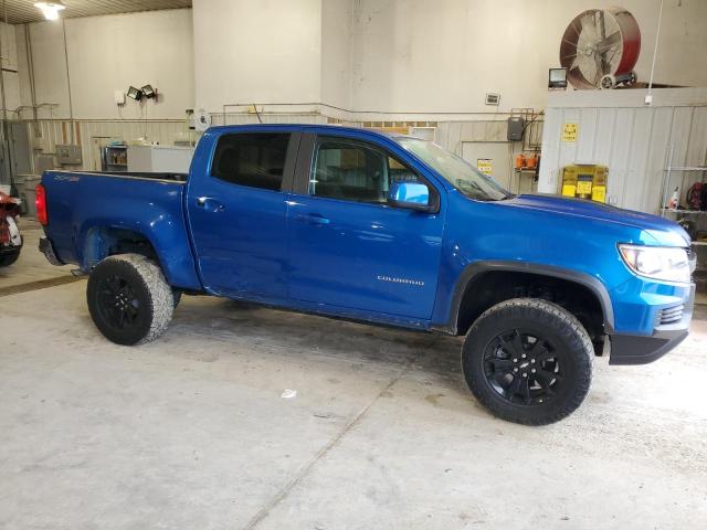 1GCGTEEN3M1217677 - 2021 CHEVROLET COLORADO ZR2 BLUE photo 4