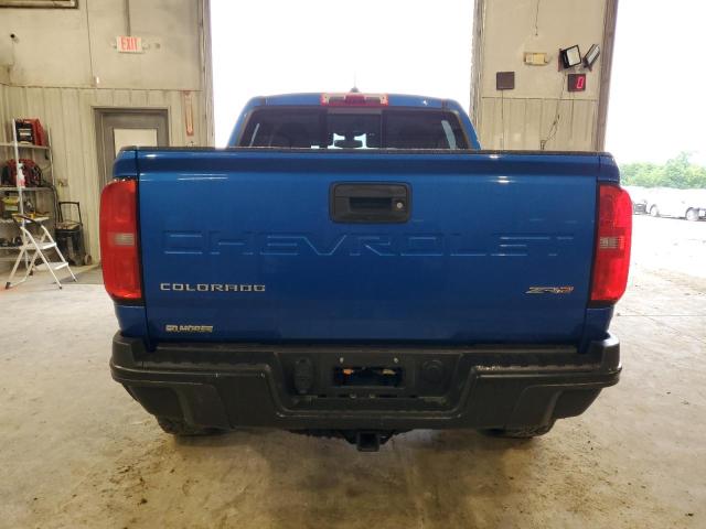 1GCGTEEN3M1217677 - 2021 CHEVROLET COLORADO ZR2 BLUE photo 6