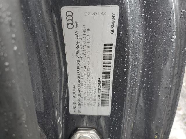 WAUC4AFRXGA009898 - 2016 AUDI S5 PREMIUM PLUS GRAY photo 12