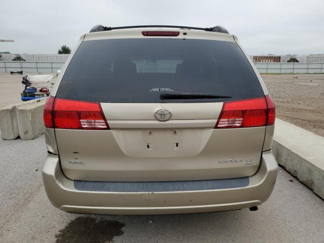 5TDBA23C14S020610 - 2004 TOYOTA SIENNA LE GOLD photo 6