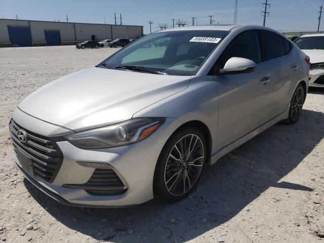 KMHD04LB0JU531503 - 2018 HYUNDAI ELANTRA SPORT GRAY photo 1